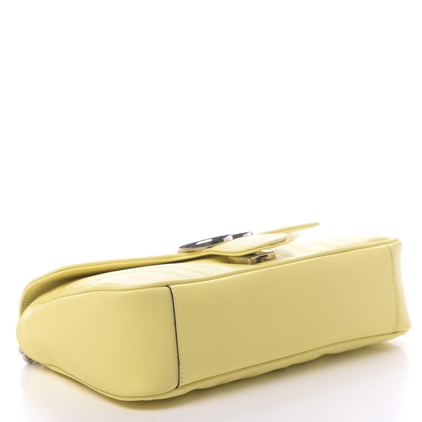 Calfskin Matelasse Small GG Marmont Shoulder Bag Banana