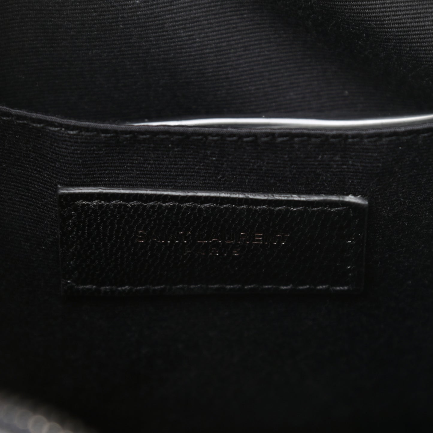 Calfskin Crocodile Embossed Monogram Lou Camera Bag Black