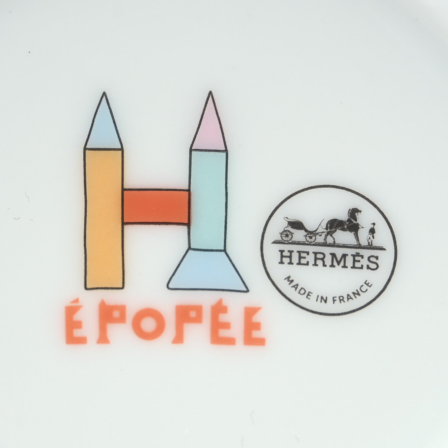 Hermes Porcelain Epopee Tumbler 6 of 8