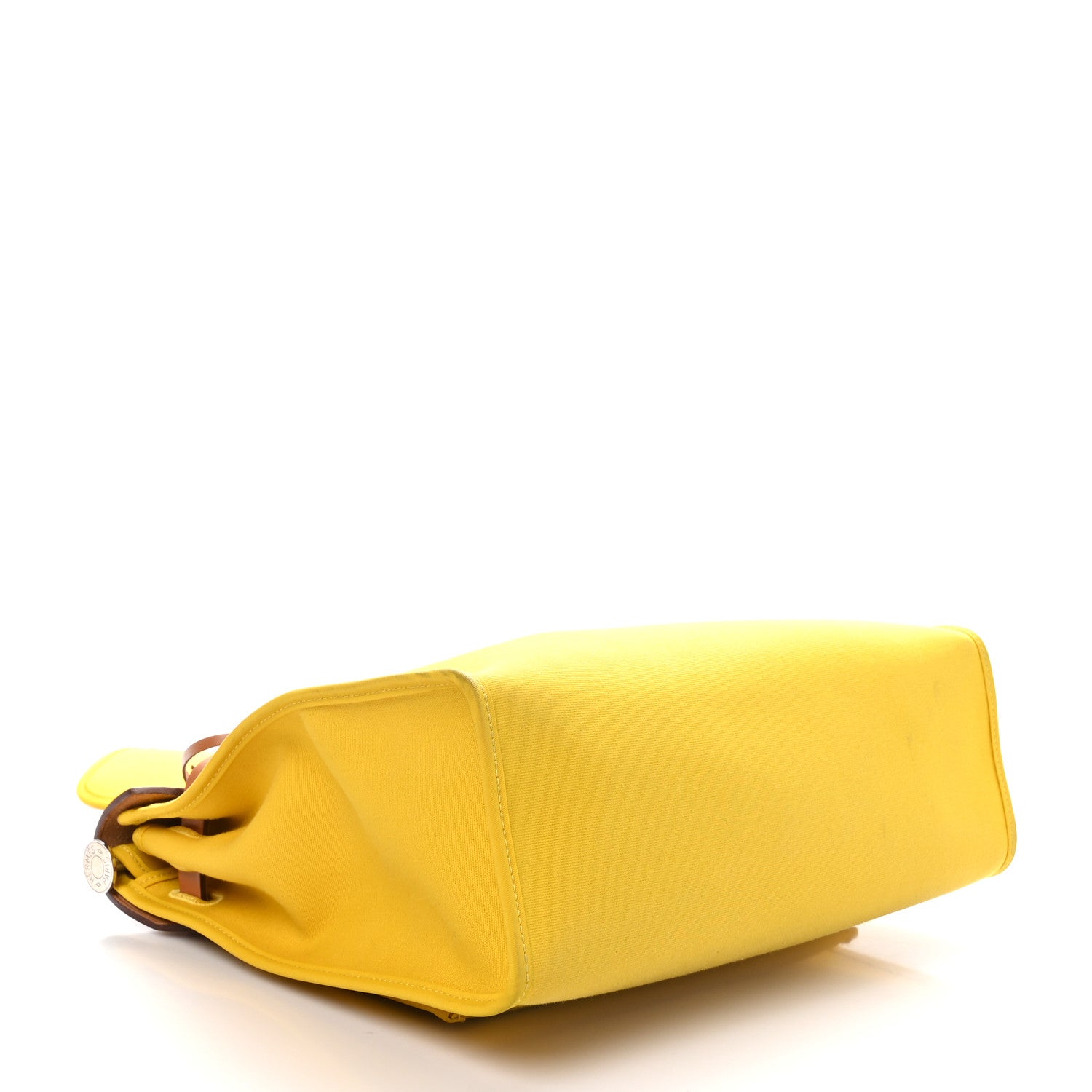 Hermes Vache Hunter Toile Herbag Zip 31 PM Lime Naturel 5 of 10