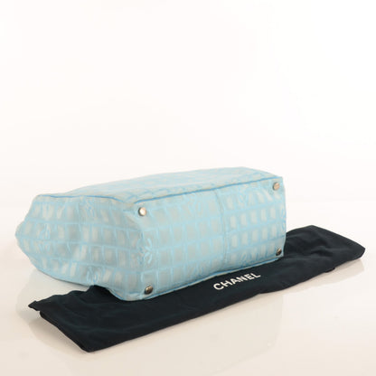 Chanel Nylon Medium Travel Tote Blue 5 of 8