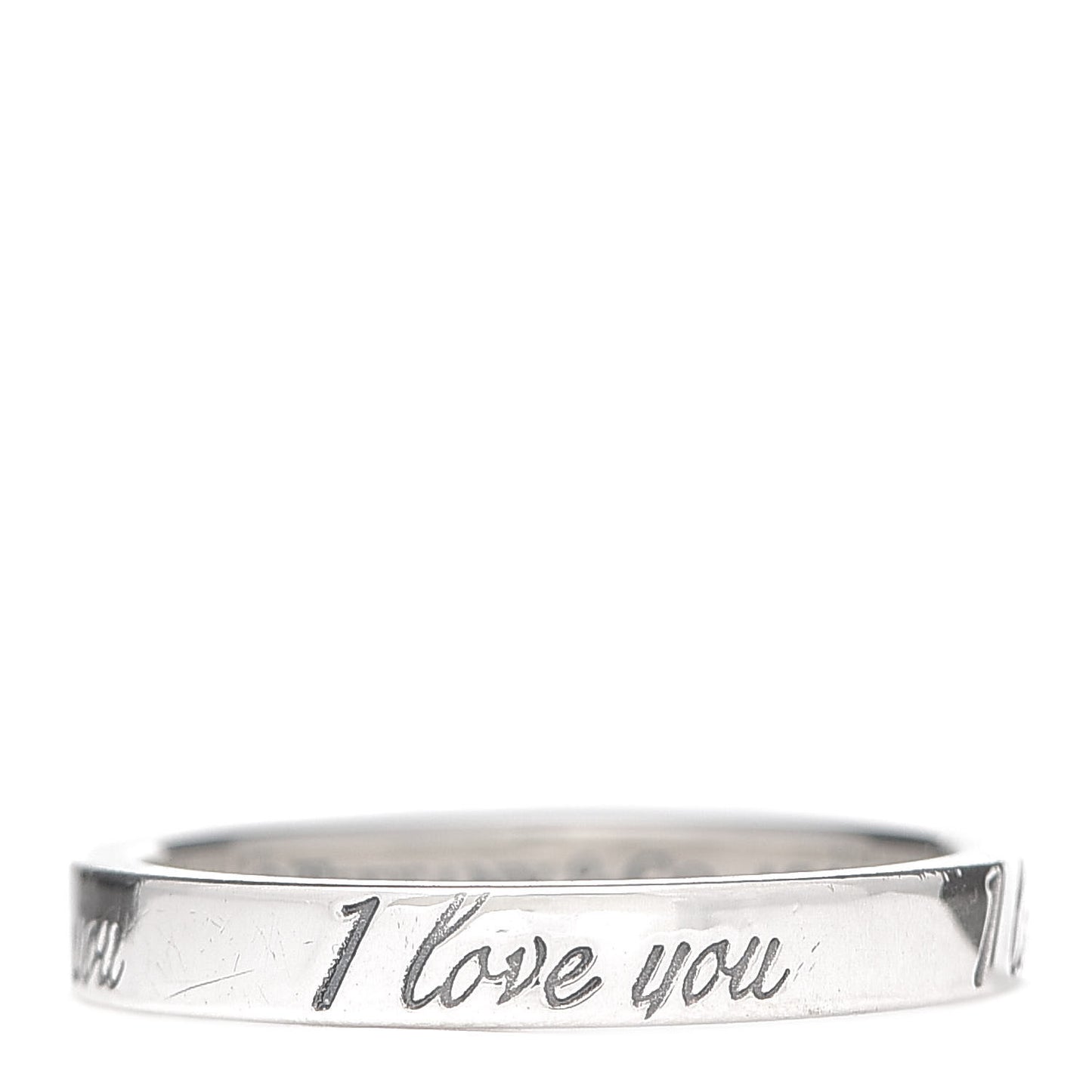 Sterling Silver I Love You Band Ring 50 5.5