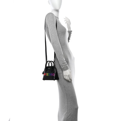 Balenciaga Calfskin I Love Techno XXS Ville Top Handle Bag Black Multicolor 2 of 16