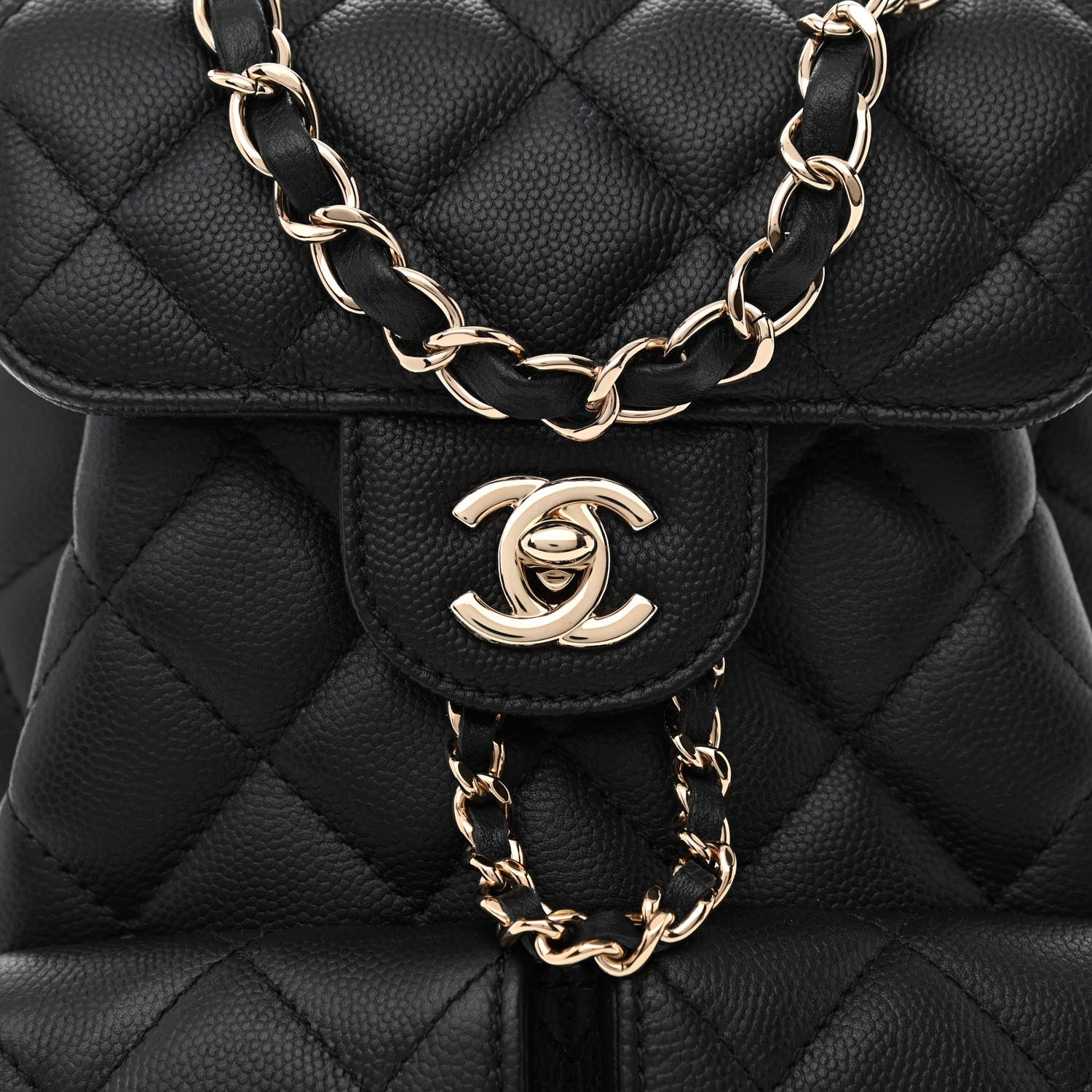 Chanel Caviar Quilted Pockets Backpack Black 7 of 10