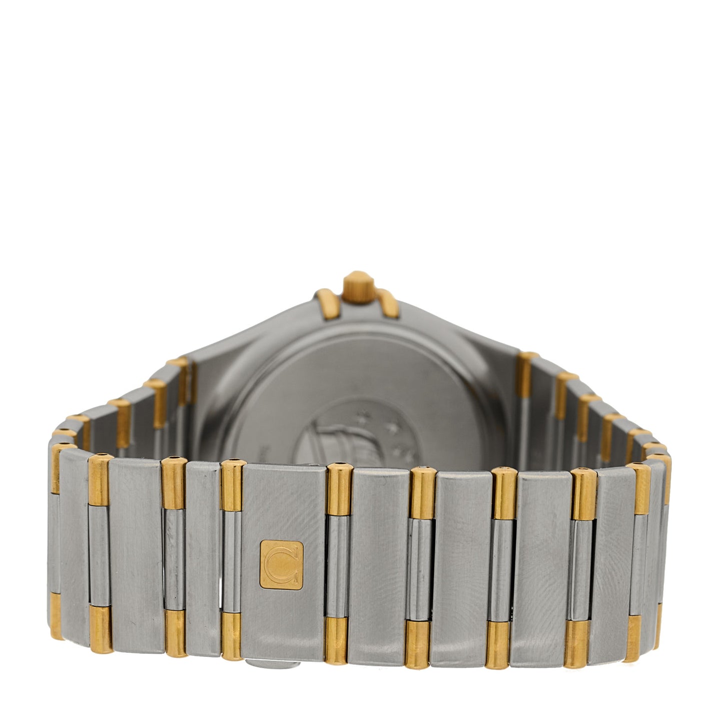 Stainless Steel 18K Yellow Gold 33mm Constellation Quartz Watch White 1312.30