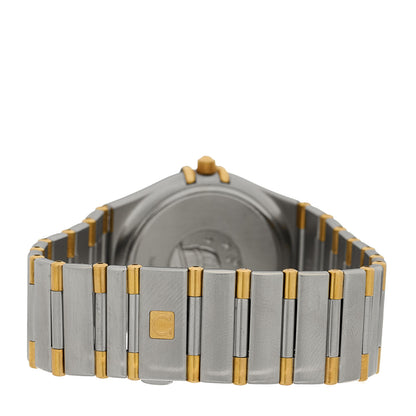 Omega Stainless Steel 18K Yellow Gold 33mm Constellation Quartz Watch White 1312.30 3 of 4