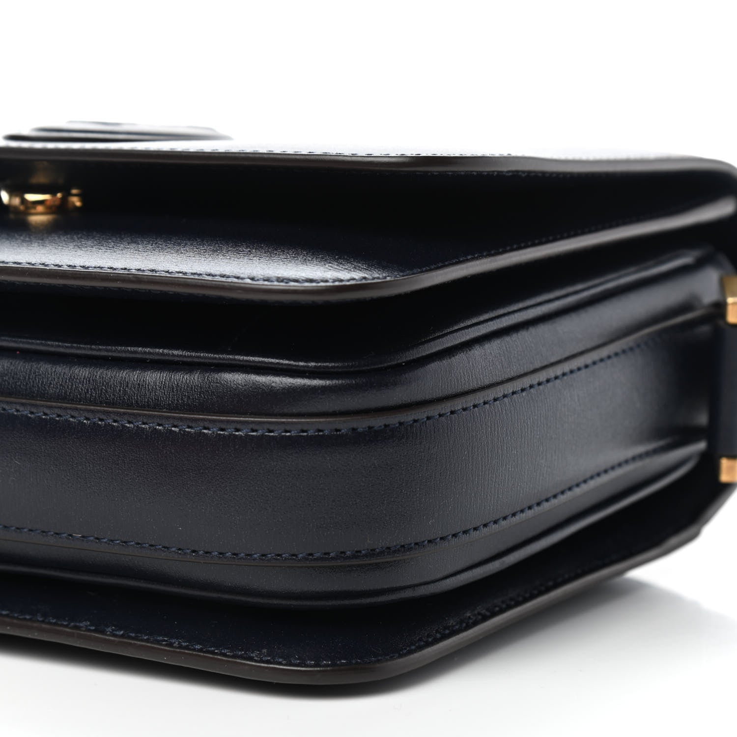 Saint Laurent Calfskin Le 61 Shoulder Bag Navy 9 of 9