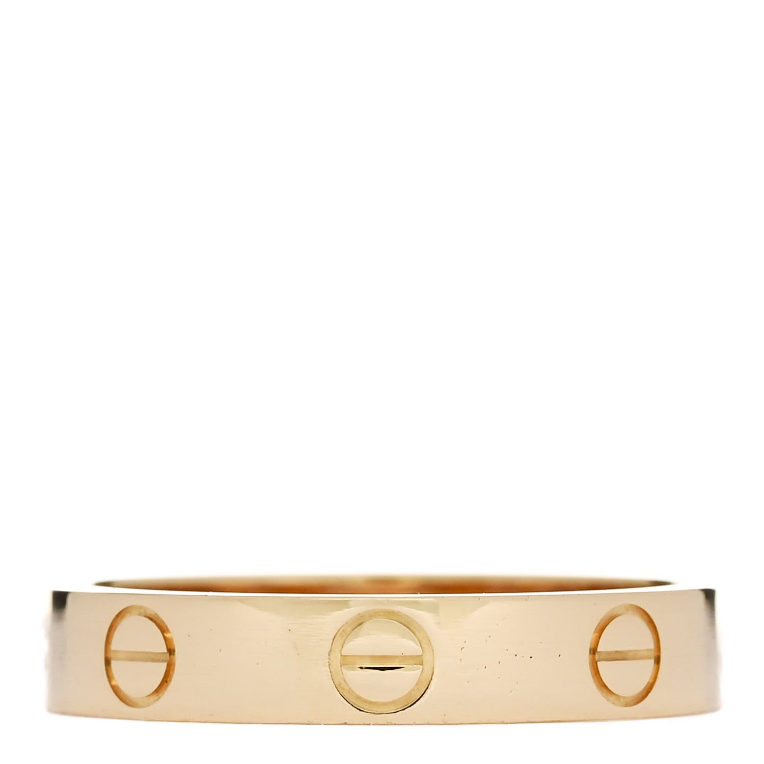 Cartier 18K Yellow Gold 3.5mm LOVE Wedding Band Ring 54 6.75 3 of 5