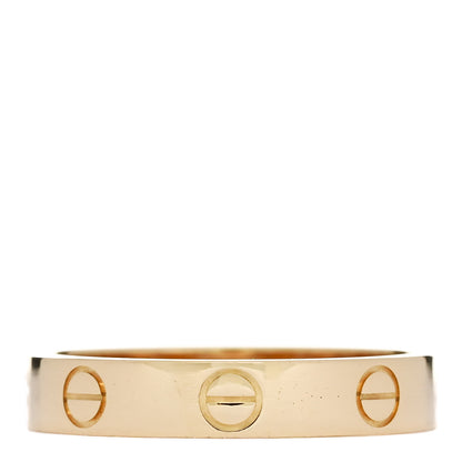 Cartier 18K Yellow Gold 3.5mm LOVE Wedding Band Ring 54 6.75 3 of 5