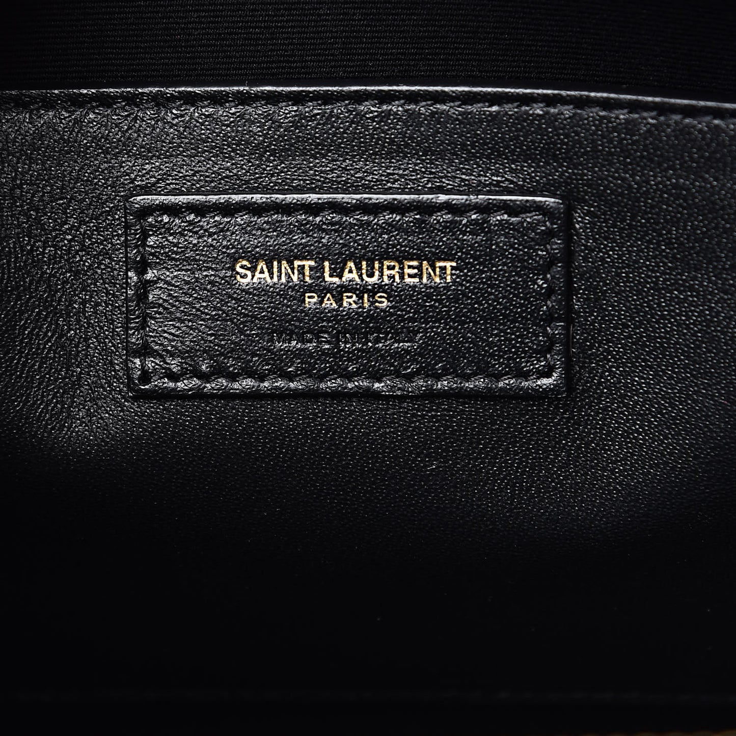 Shiny Calfskin Medium Uptown Tote Black