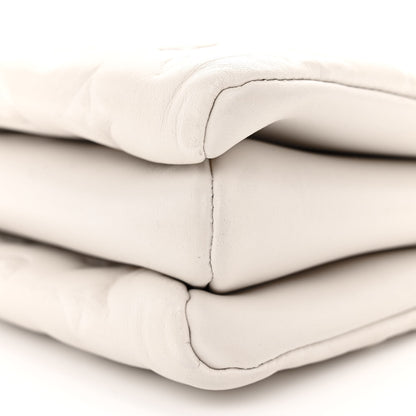 Louis Vuitton Lambskin Embossed Monogram Coussin PM Beige Cream 10 of 13