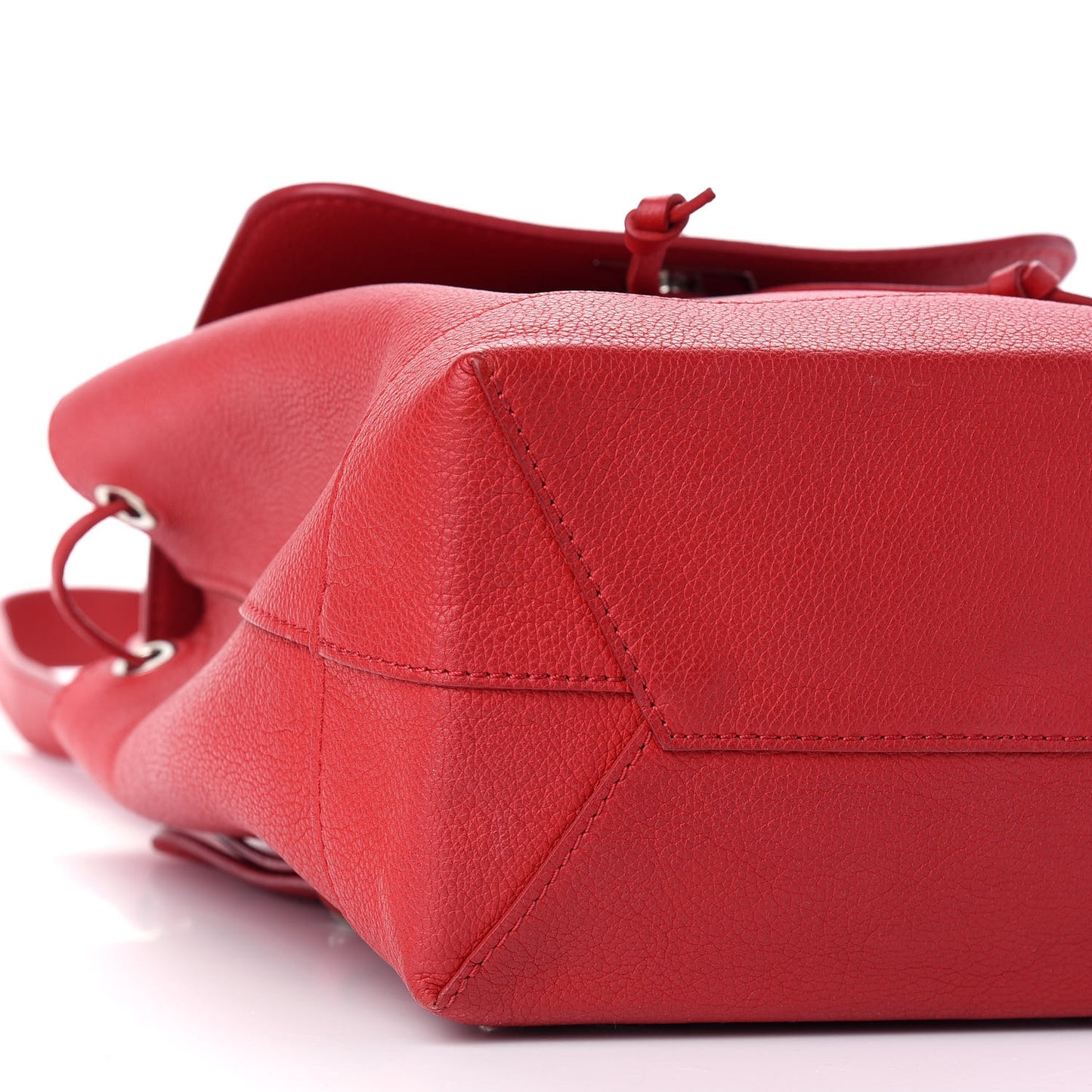 Soft Calfskin Lockme Backpack Rubis