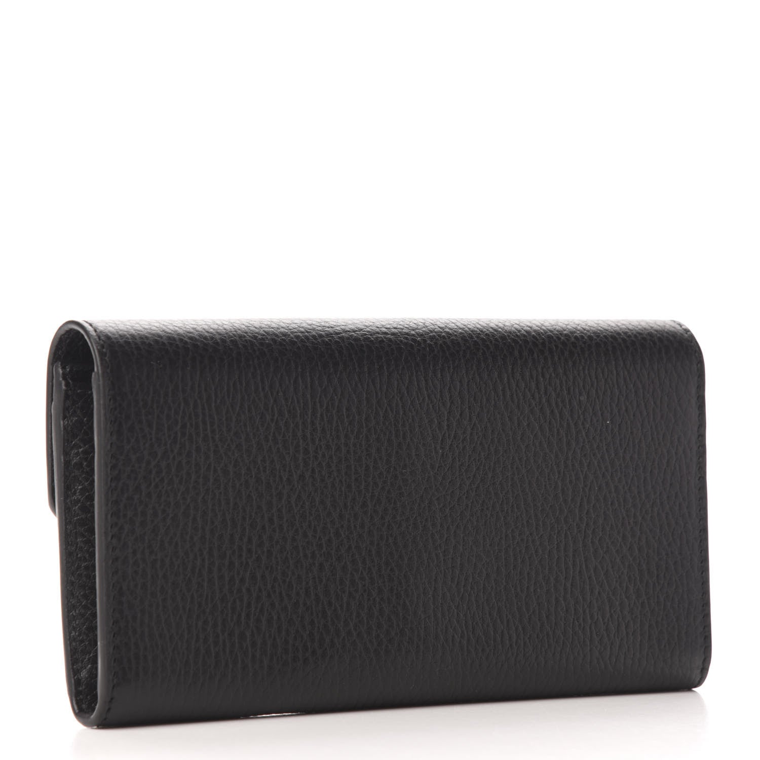 Gucci Pebbled Calfskin Icon Continental Wallet Black 3 of 5