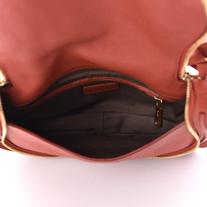 Chloe Calfskin Medium Marcie Round Zip Crossbody Bag Maple Leaf 7 of 9