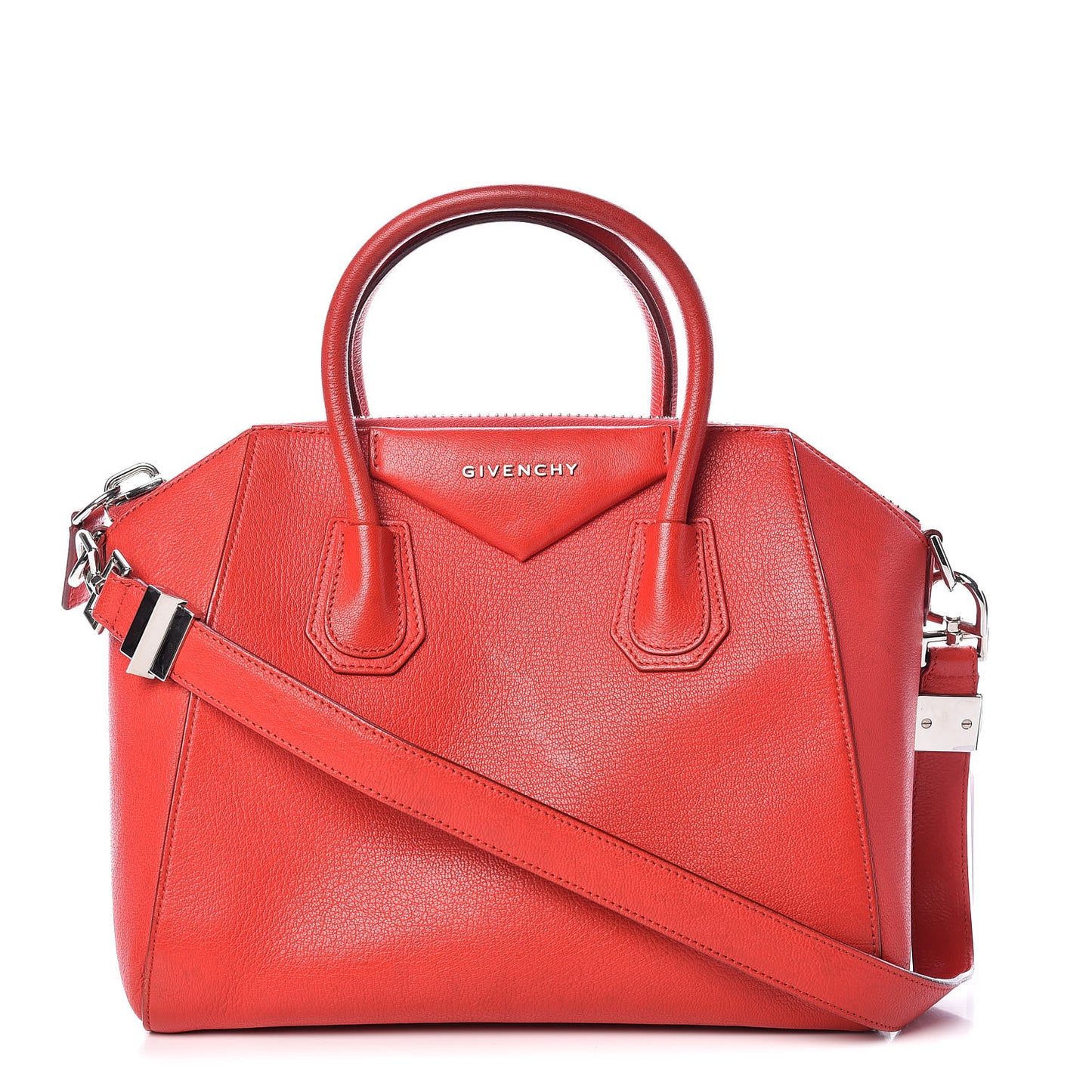 Sugar Goatskin Small Antigona Red
