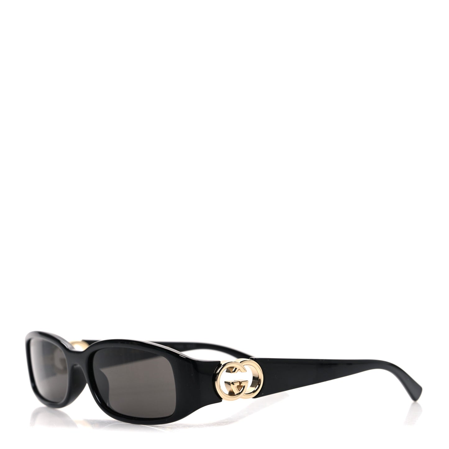 Acetate Rectangular Frame Sunglasses GG1661S Black
