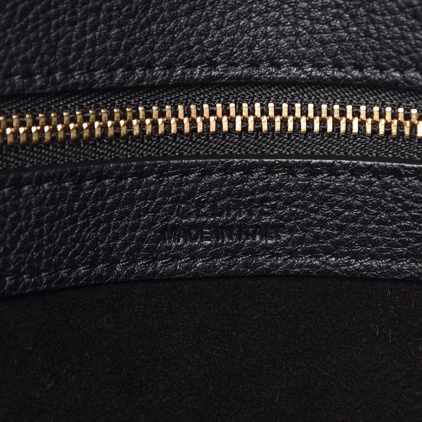 Soft Grained Calfskin Small Belt Cabas Phantom Black