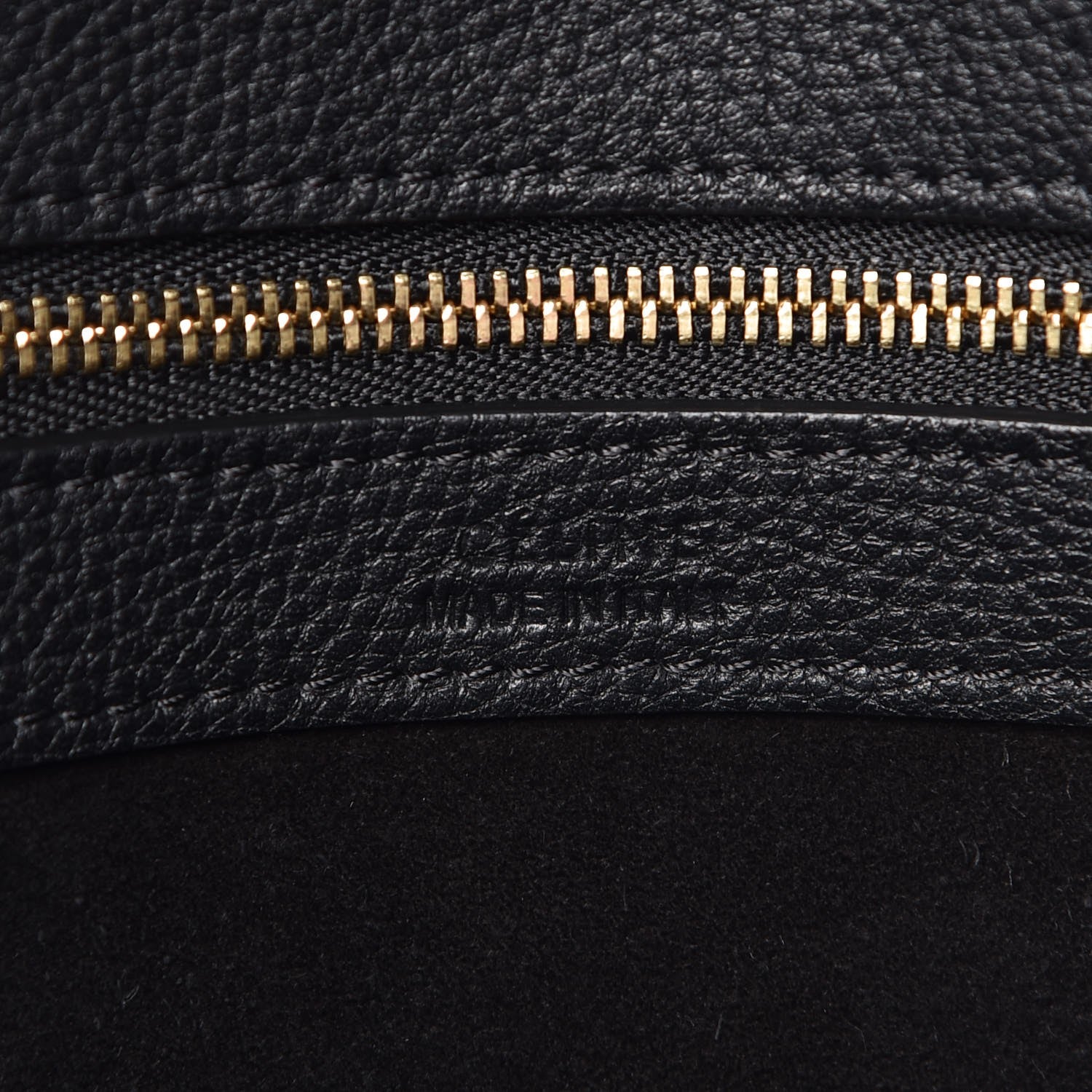 Celine Soft Grained Calfskin Small Belt Cabas Phantom Black 6 of 7