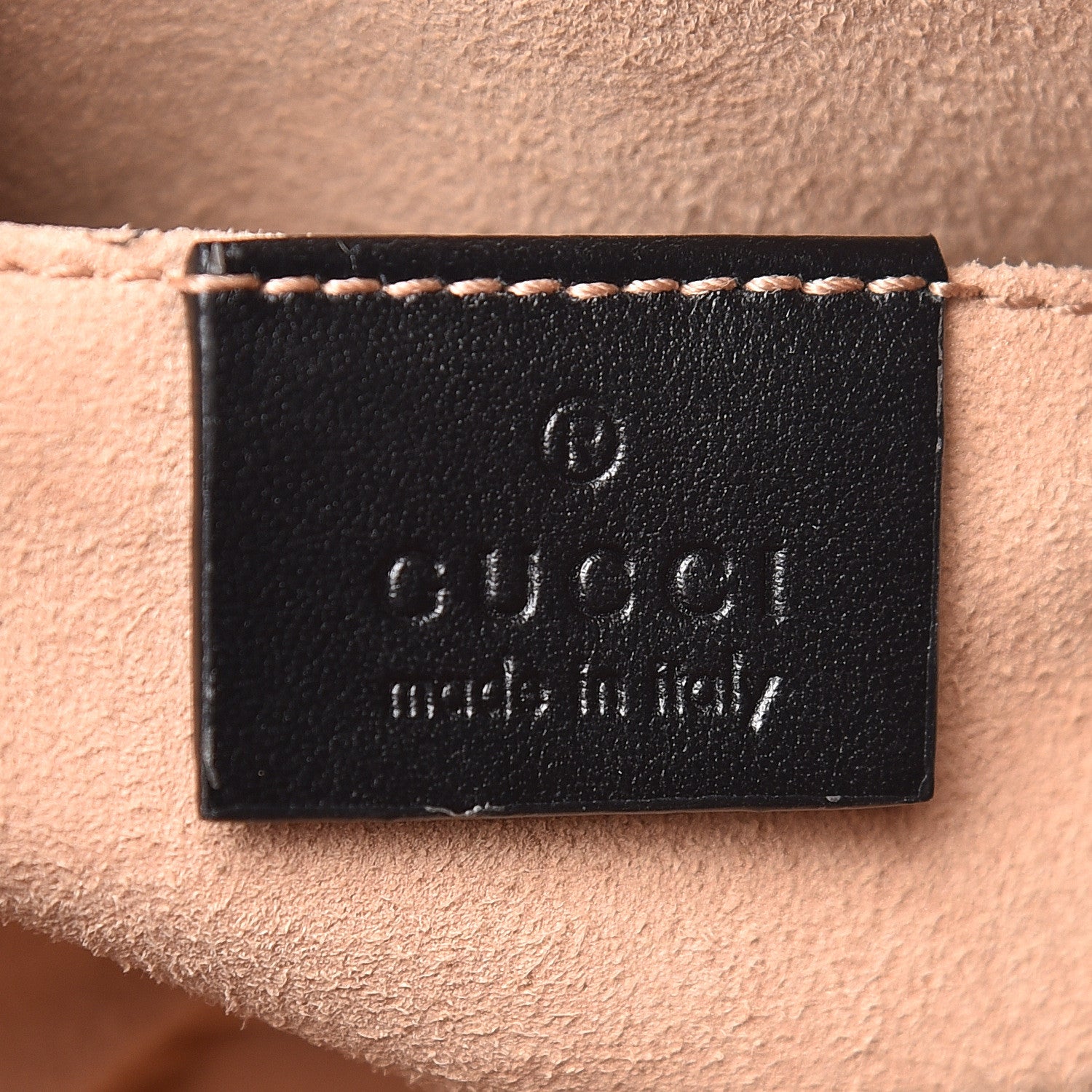 Gucci Calfskin Matelasse Mini GG Marmont Chain Shoulder Bag Black 6 of 11