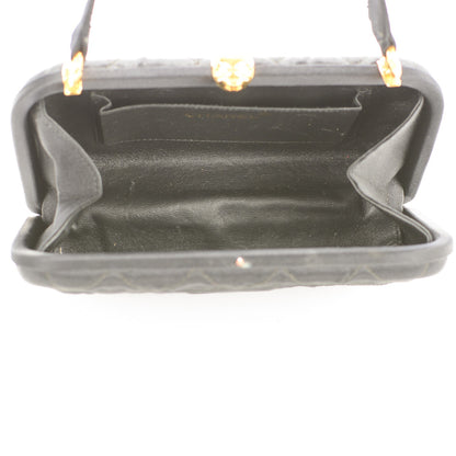 Chanel Satin Evening Bag Black 5 of 8