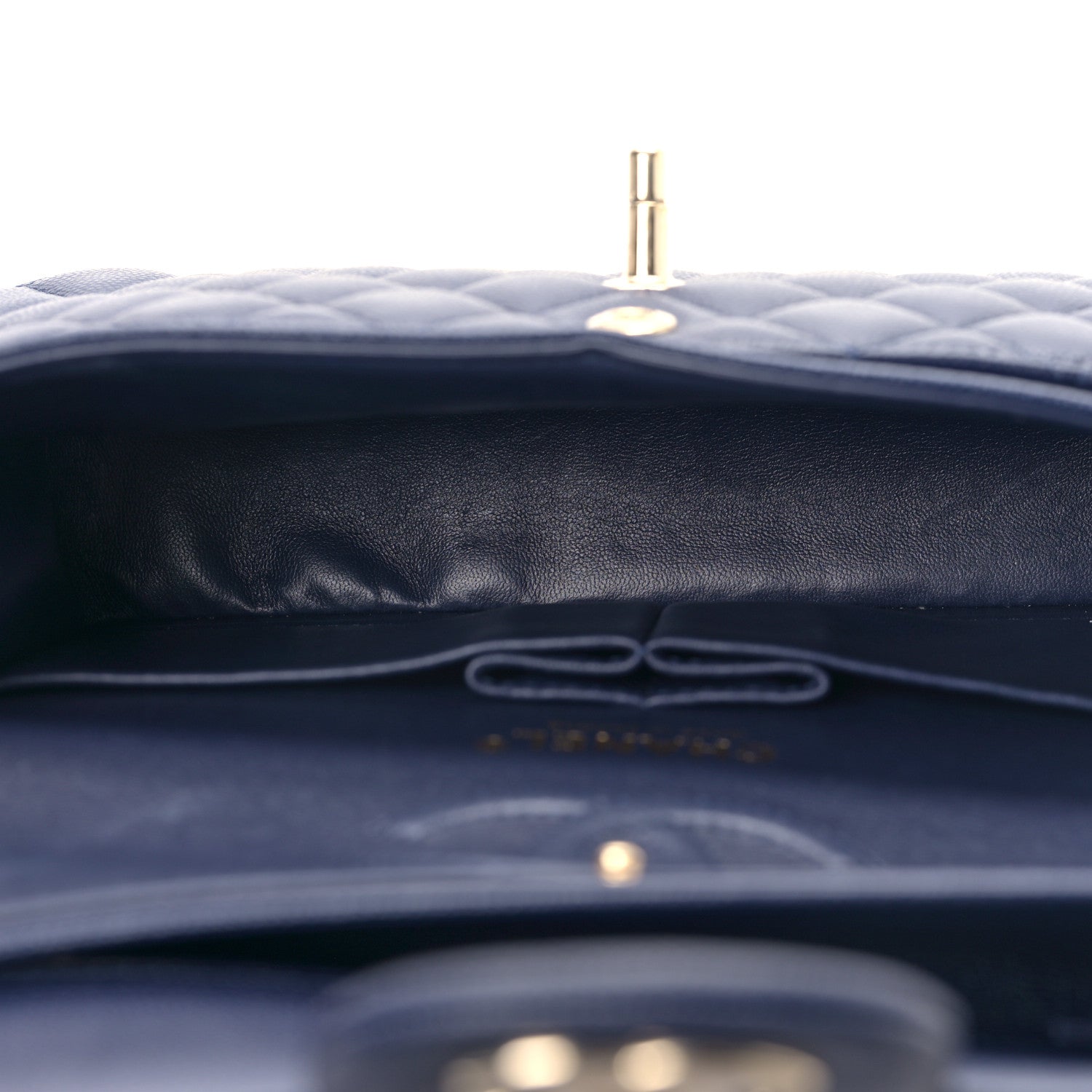 Chanel Caviar Quilted Small Double Flap Blue 5 of 9