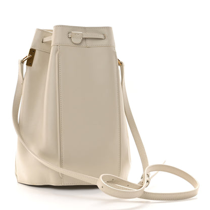 Saint Laurent Smooth Calfskin Medium Talitha Bucket Bag Vintage White 3 of 11