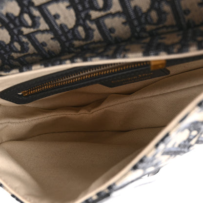 Christian Dior Oblique Saddle Bag Blue 5 of 9