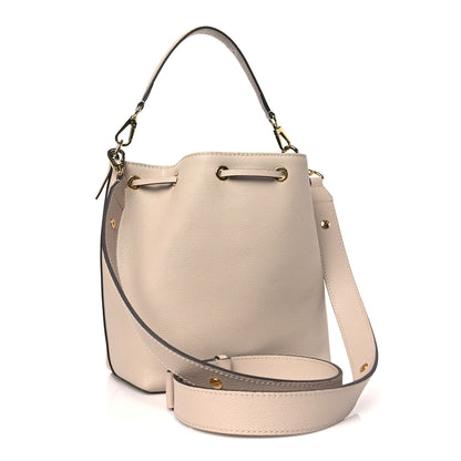 Louis Vuitton Calfskin Lockme Bucket MM Greige 3 of 8