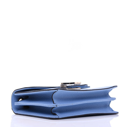 Gucci Dollar Calfskin Small Interlocking G Shoulder Bag Mineral Blue 4 of 15