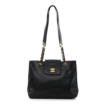 Chanel Caviar Shoulder Bag Black 1 of 15