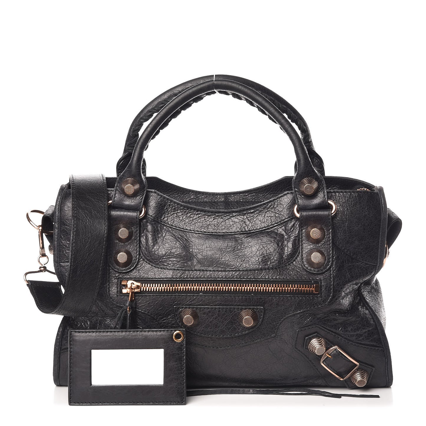 Agneau Giant 21 Rose Gold Hardware City Black