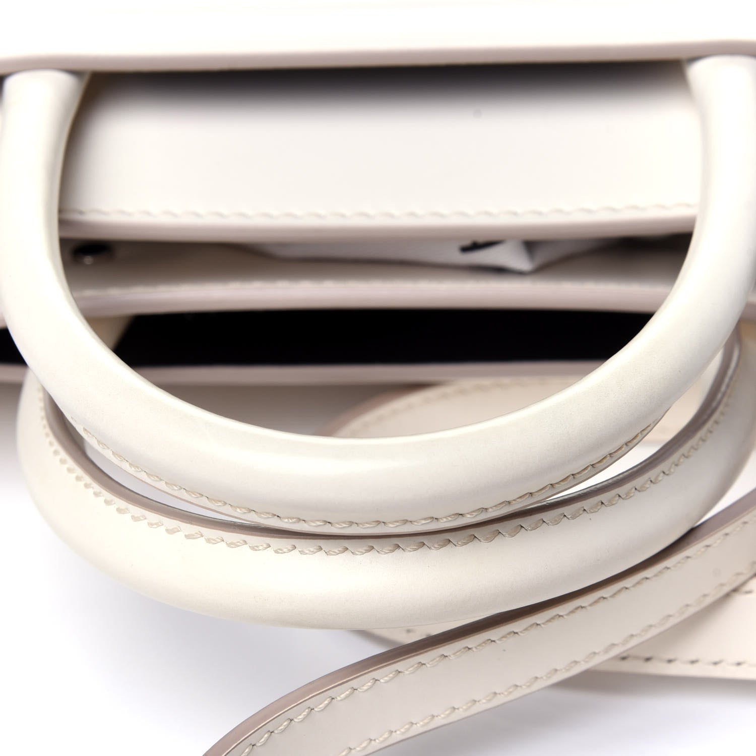 Givenchy Grained Calfskin Mini Horizon Satchel Off White 10 of 11