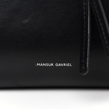 Mansur Gavriel Vegetable Tanned Calfskin Backpack Black Flamma 6 of 14