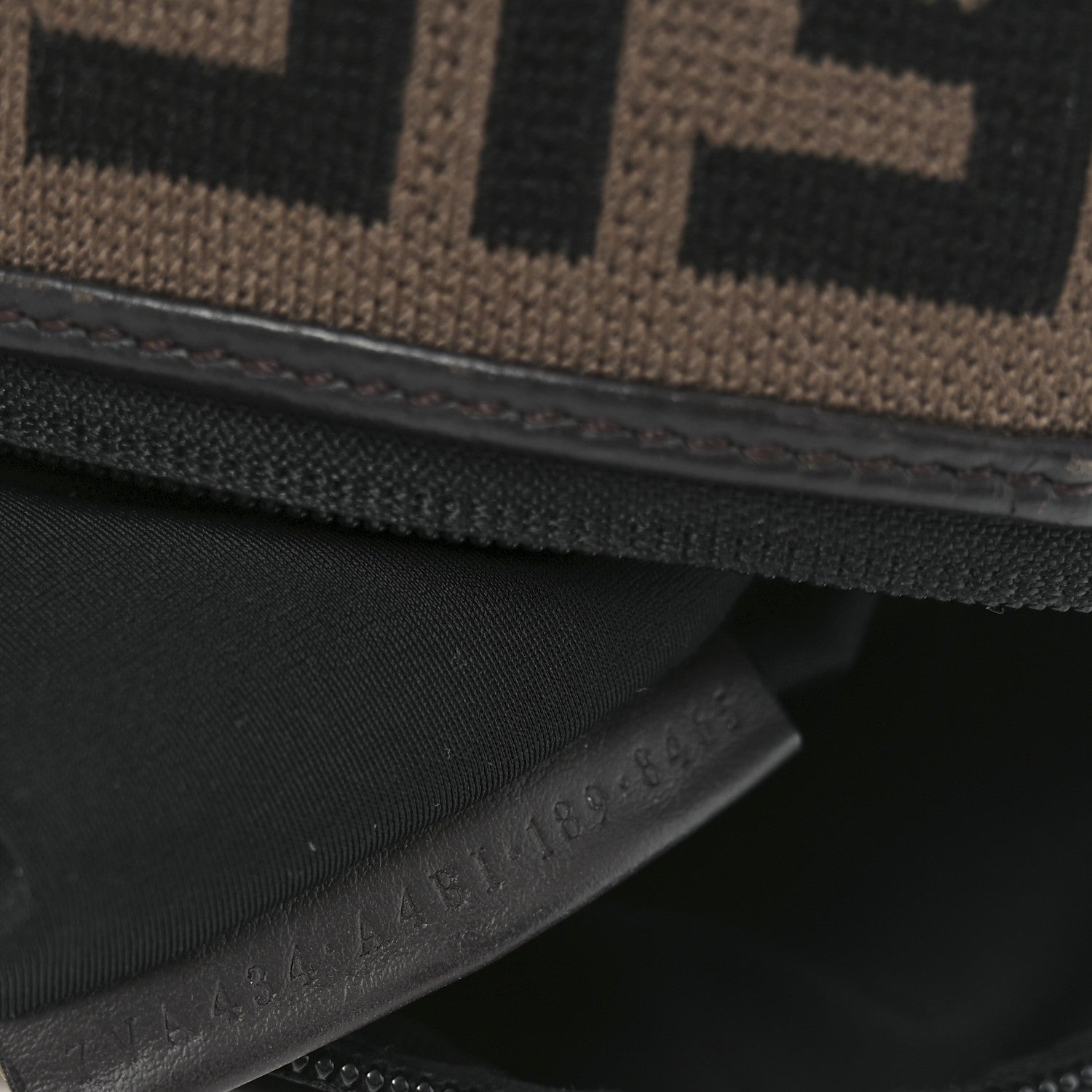 Fendi Vitello Century Maglia Pattern Mix Belt Bag Havana 7 of 10