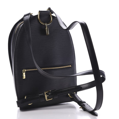 Louis Vuitton Epi Mabillon Backpack Black 2 of 9