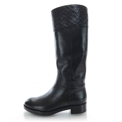 Louis Vuitton Leather Tall Boots 37.5 Black 1 of 6