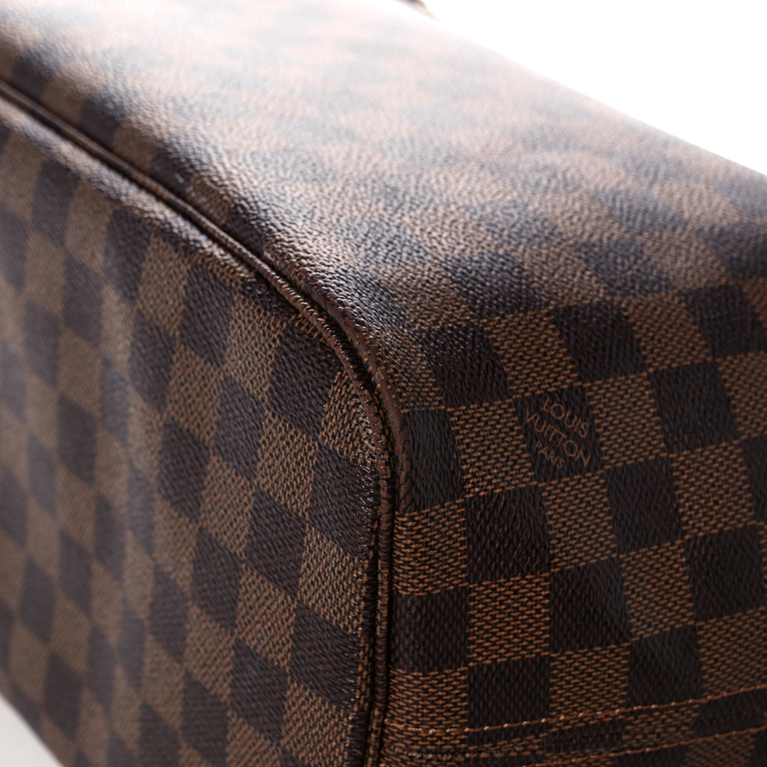 Louis Vuitton Damier Ebene Neo Neverfull MM Rose Ballerine 10 of 24