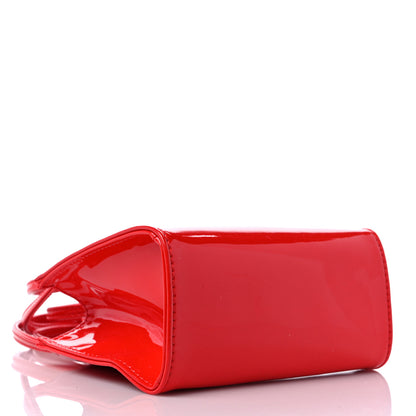 Telfar Patent Vegan Leather Small Shopping Bag Red 4 of 8
