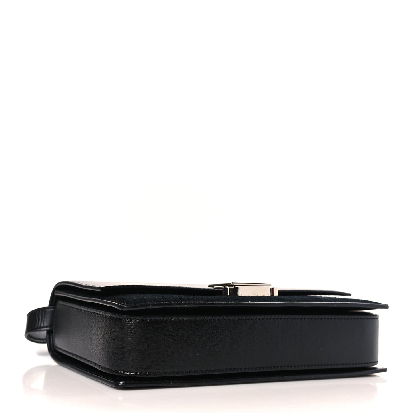Smooth Calfskin Suede Medium Bellechasse Black