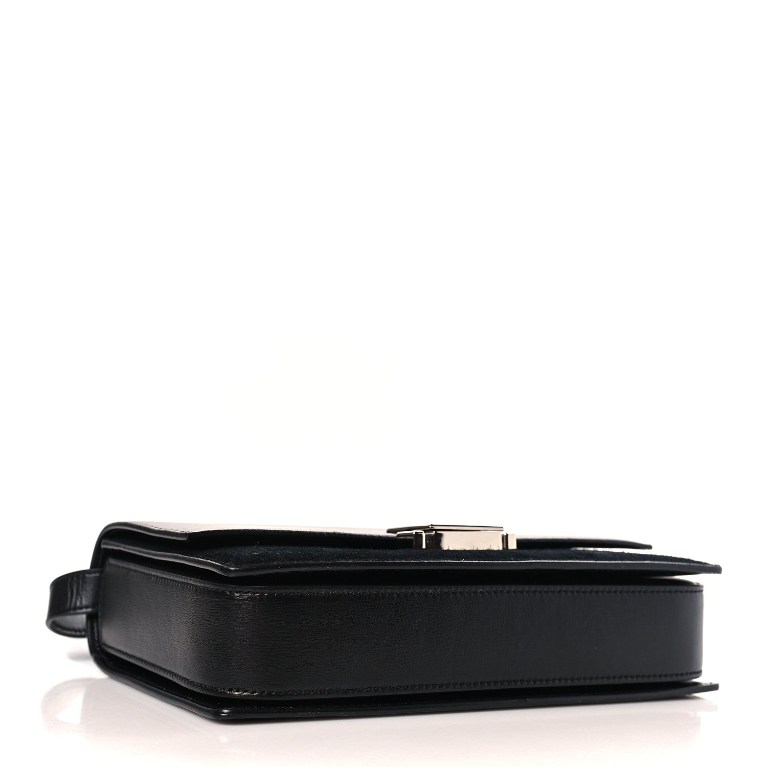 Saint Laurent Smooth Calfskin Suede Medium Bellechasse Black 4 of 9