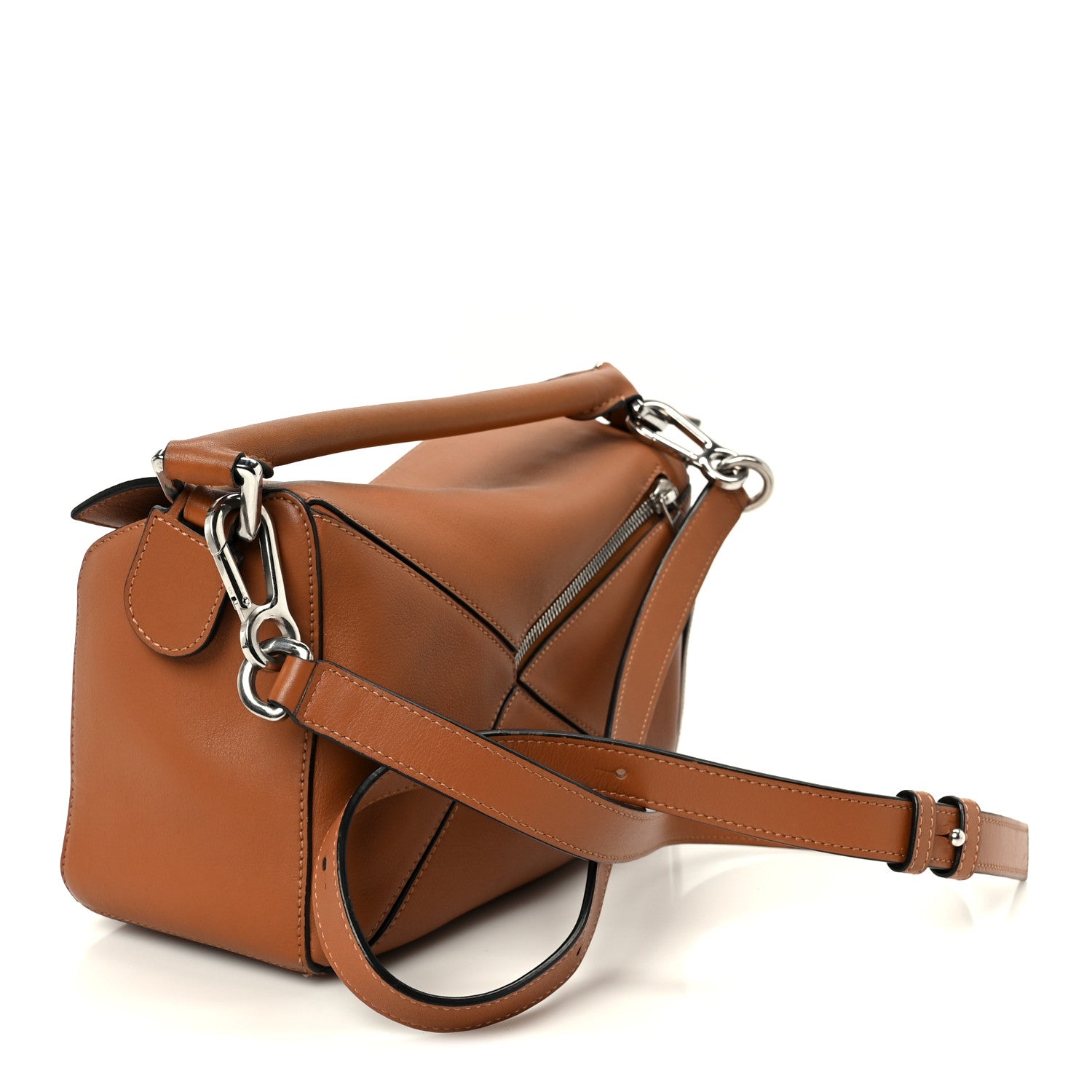 Loewe Calfskin Small Puzzle Bag Tan 3 of 11