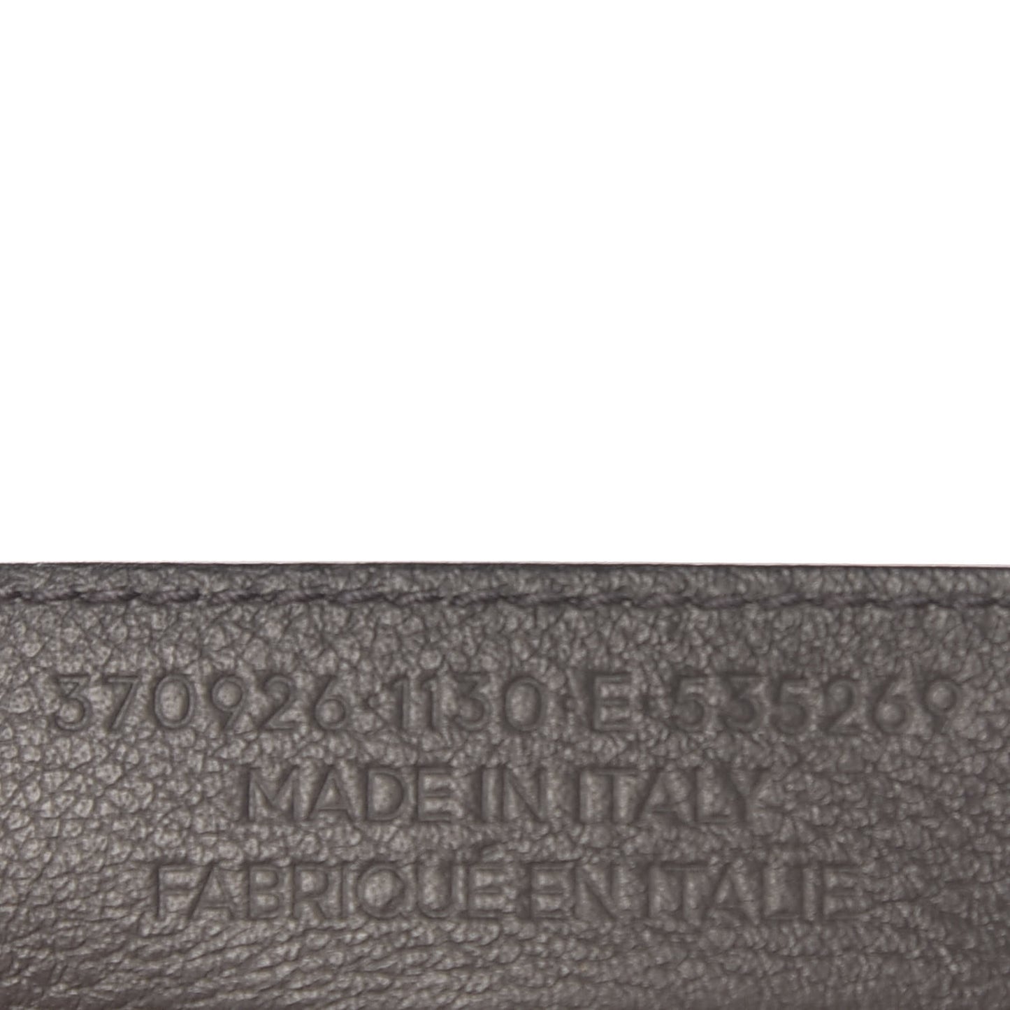 Veau Papier A6 Zip Around Tote Gris Fossile