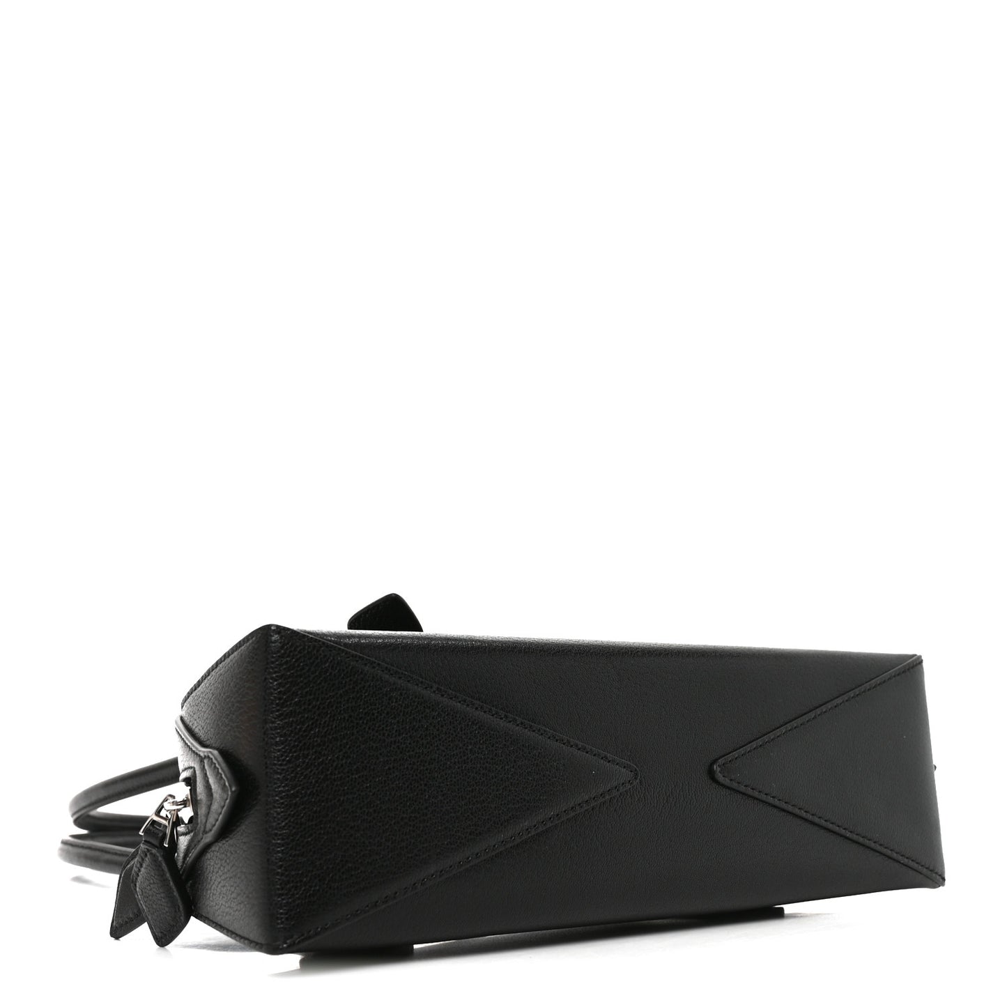 Shiny Goatskin Small Le Teckel Bag Black