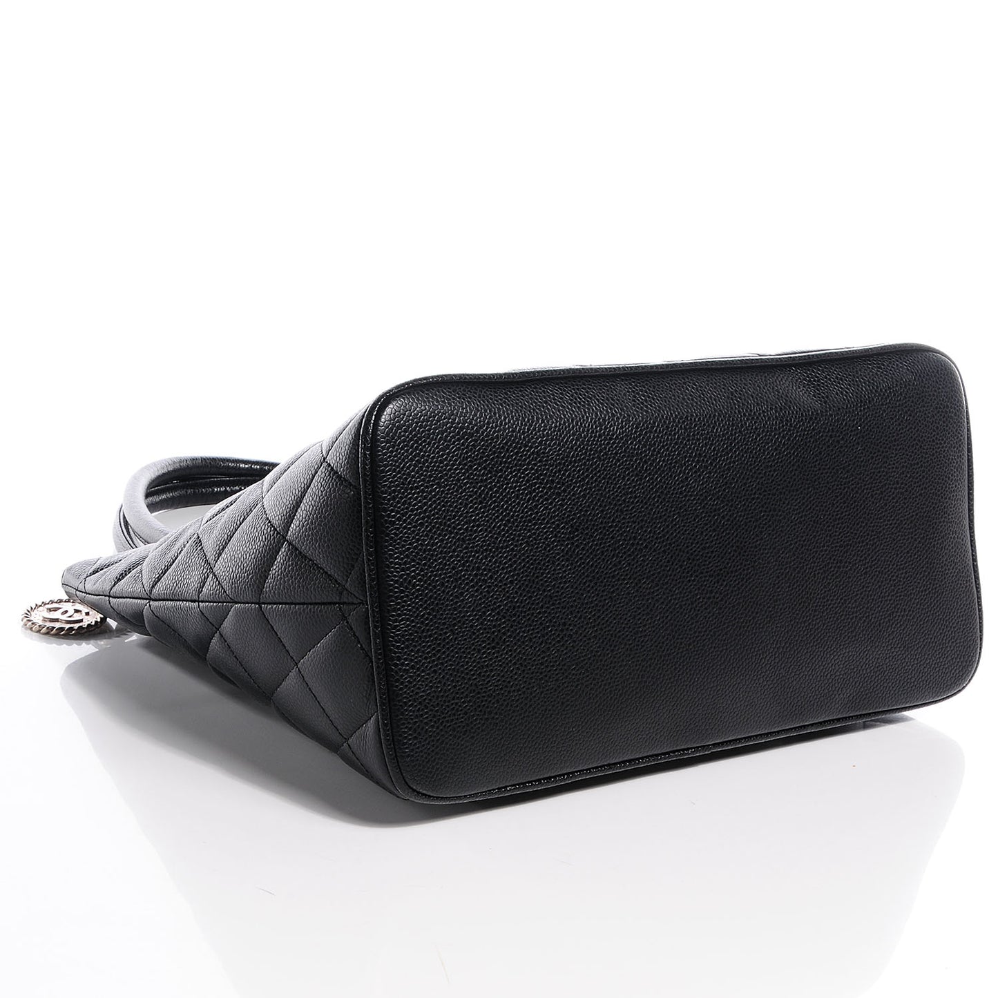 Caviar Quilted Medallion Tote Black