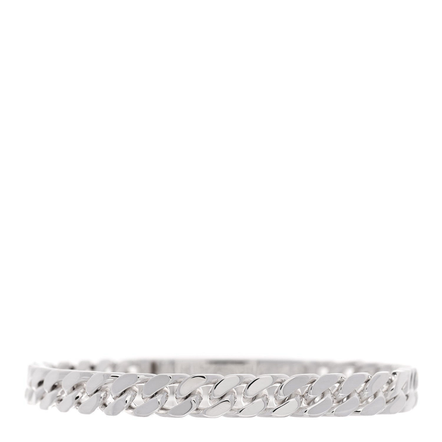 Hermes Sterling Silver TPM Kelly Gourmette Bracelet ST 2 of 3