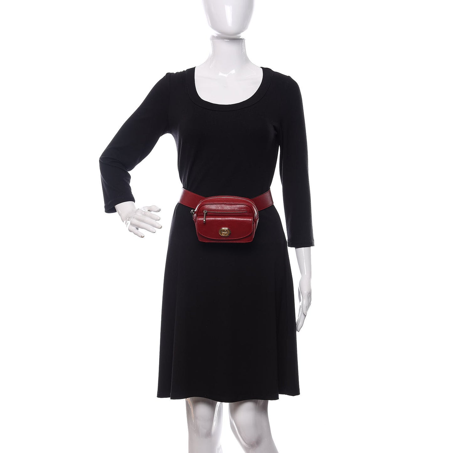 Fluffy Calfskin Mini Morpheus Belt Bag 90 36 Red