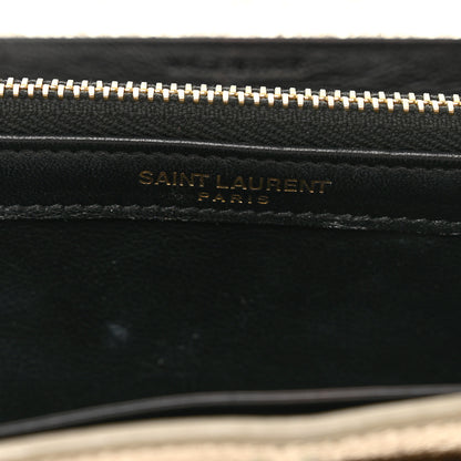 Saint Laurent Metallic Calfskin Classic Monogram Cassandre Wallet Gold 6 of 17