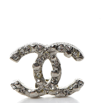 Chanel Crystal CC Earrings Silver 6 of 6