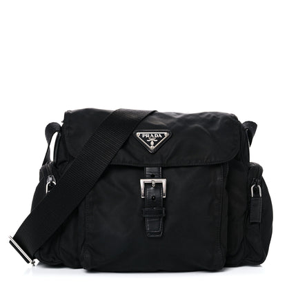 Prada Nylon Vela Messenger Black 1 of 13