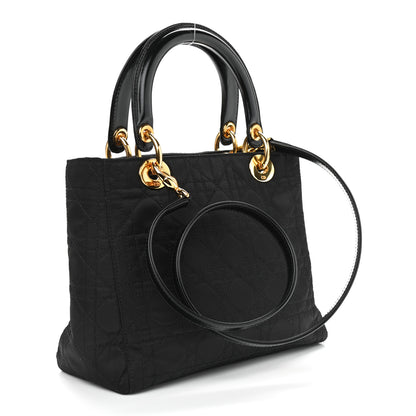 Christian Dior Nylon Cannage Mini Lady Dior Black 3 of 10